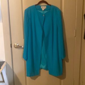 Diane Gilman silk one button jacket